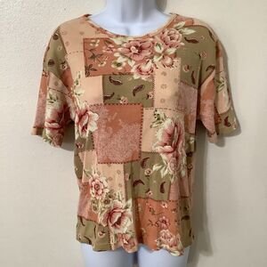 Vintage Y2K Fairycore Cottagecore Beaded Sequin Fairy Floral Blouse Medium